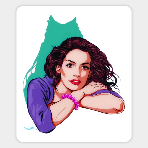 Anne Hathaway - An illustration by Paul Cemmick Magnet by PLAYDIGITAL2020